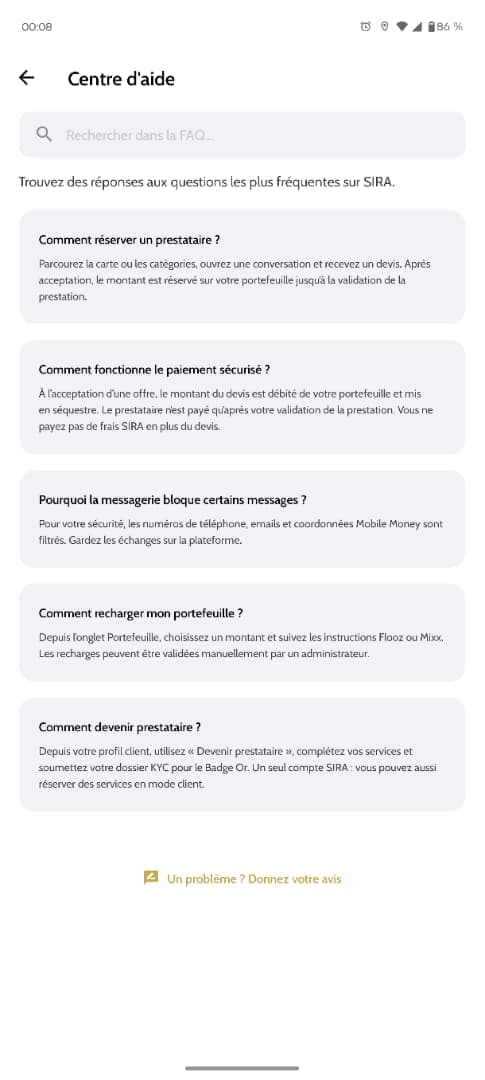 Besoin urgent